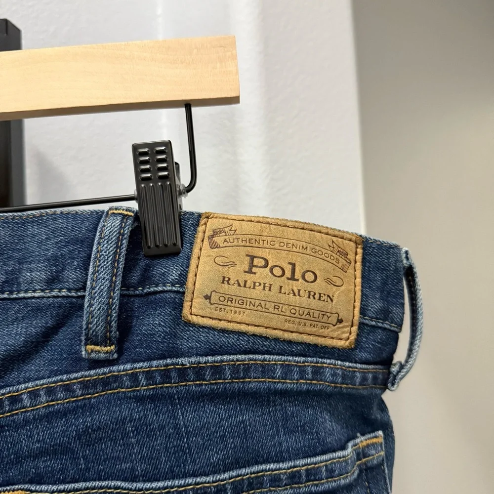 Polo Ralph Lauren The Hampton Relaxed Straight 38x30 Medium Dark Wash Men’s - Picture 8 of 12